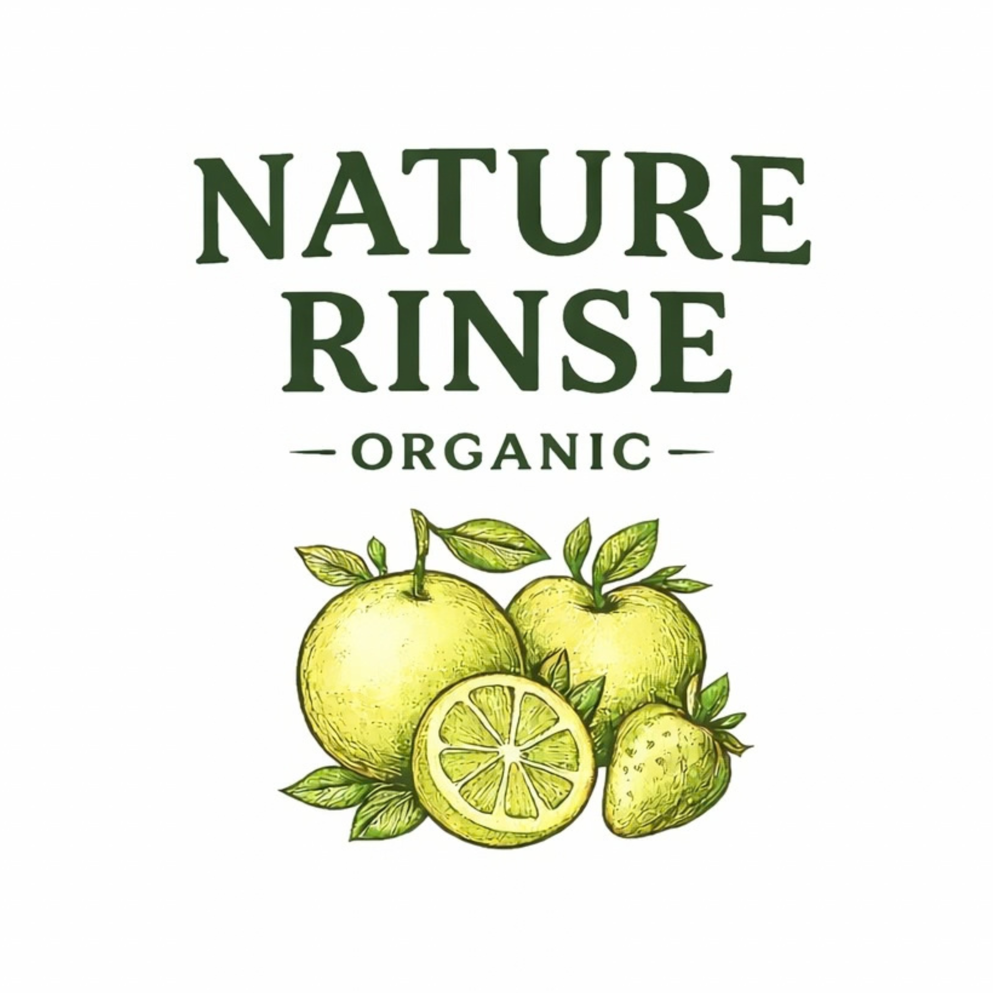 Nature Rinse Organic logo - plant based produce wash